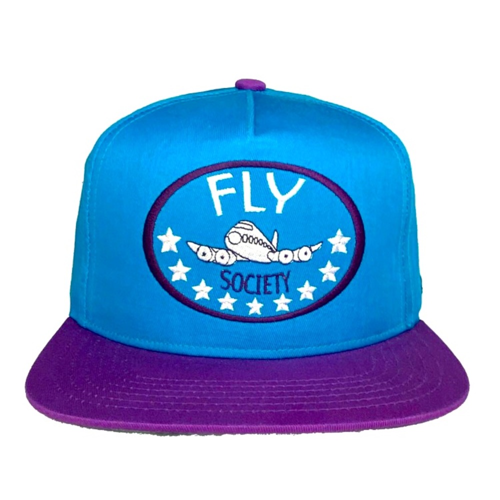 FLY SOCIETY BLUE/GREEN SNAPBACK CAP
